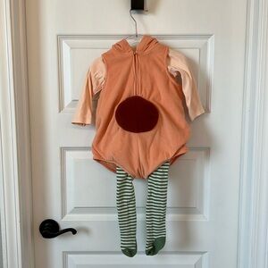 Carter's Baby Peach Halloween Costume Size 12 Months Toddler Cute Fruit